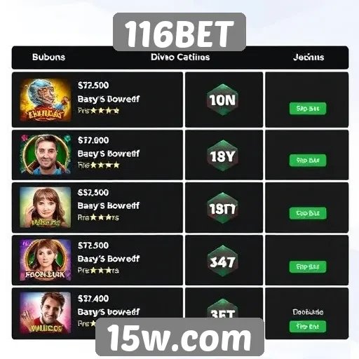 Análise dos bônus disponíveis no 116BET