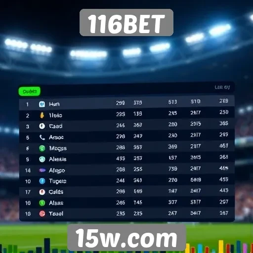 Comparação das odds oferecidas pelo 116BET